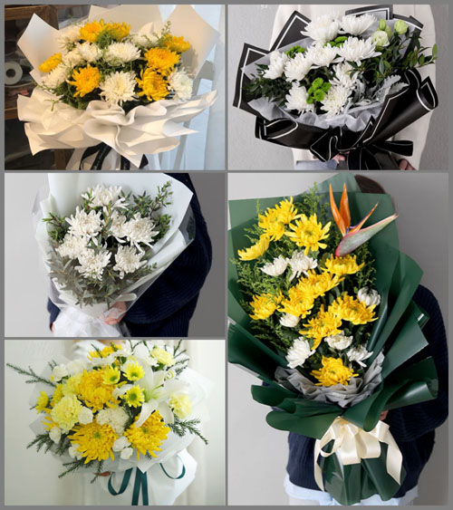 浙江省丽水景宁县白事花束代送